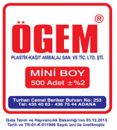 ÖGEM PLASTİK  Mini Boy 500 Adet Hışır Poşet - 2