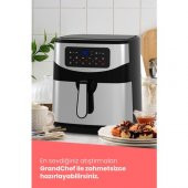 GOLDMASTER GM-7497 GRANDCHEF 9.2 LİTRE INOX GENİŞ HAZNELİ 3XL DOKUNMATİK 10 ÖN AYARLI AİRFRYER SICAK HAVA FRİTÖZÜ - 4