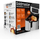 GOLDMASTER GM-7497 GRANDCHEF 9.2 LİTRE INOX GENİŞ HAZNELİ 3XL DOKUNMATİK 10 ÖN AYARLI AİRFRYER SICAK HAVA FRİTÖZÜ - 5