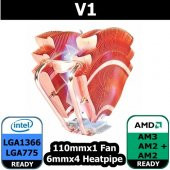 V1 Intel LGA775 ve AM2 uyumlu CPU Soğutucusu CL-P0401 - 1