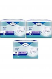 Tena Proskin Slip Maxi 8 Damla Orta Boy Medium Belbantlı Hasta Bezi 24Lü 3 Paket / 72 Adet - 1