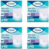 Tena Proskin Pants Maxi 8 Damla Emici Külot Orta Boy Medium 10Lu 4 Paket / 40 Adet - 1