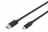 USB Type-C connection cable, type C to A M/M, 1.0m, 3A, 5GB, 3.0 Version AK-300136-010-S - 1