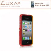 Luxa2 iPhone Alum Armor Aluminyum Kılıf-Kırmızı Altın LHA0074-B - 1