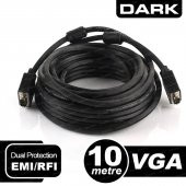 DARK DK-CB-VGAL1000 10M FERRIT CORE EMI/RFI FILTRELI VGA GORUNTU KABLO - 1