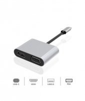 Premium 4 in 1 USB-C Hub for iPad Pro,Macbook,PC,Laptop DHU0004 - 1