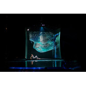 Hologram Örgü ağı Sahne Perdesi Holografik örgü ekran 3x5 Metre(15 metrekare) koyu gri - 2