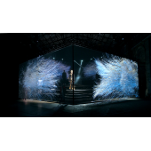Hologram Örgü ağı Sahne Perdesi Holografik örgü ekran 3x5 Metre(15 metrekare) koyu gri - 4