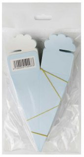 KÜLAH KARTON KUTU MAKARON MAVİ 25 ADET - 2