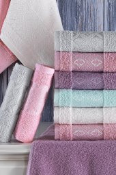 Zeynep Tekstil Aura 6lı  30x50 Cm El Ve Yüz Havlu Seti Mutfak Havlusu - 3