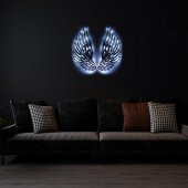 Veraart Epoksili Melek Kanadı Beşiktaş Figürlü Duvar Dekorlu Gece Lambası 80x110 cm - 2