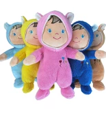 Oyun ve Uyku Arkadaşım Sevimli Peluş Bebeto Bebek -30 cm thumbnail 8