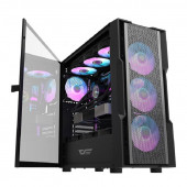 DarkFlash DK431 750W ARGB Mesh Siyah Mid Tower Kasa - 5