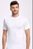 Yaka Beyaz Erkek Atlet   5 Adet thumbnail 3