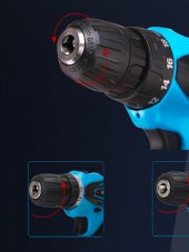 Rowermax 12 V Şarjlı Matkap Armut Batarya Çift Akülü Vidalama 24 Adet Set Hediye - 3