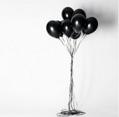 Siyah Balon 12" İnç 10 lu Balon - 2