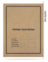Metal Askılı Personel Özlük Dosyası 4 Yapraklı 50 li Paket - 2