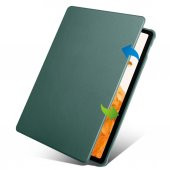 Galaxy Tab S7 FE LTE (T737-T736-T733-T730) Kılıf Termik Kalem Bölmeli Dönebilen Standlı Kılıf - 10