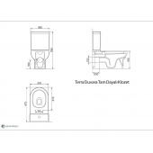 Seramiksan Terra Kanallı Duvara Sıfır Klozet Takım thumbnail 4