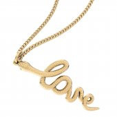 Chocli 18 Ayar Altın Kaplama Love Snake Kolye - 1