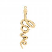 Chocli 18 Ayar Altın Kaplama Love Snake Kolye - 3