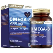 Nutraxin Omega 3 Balık Yağı 2000 mg 60 Kapsül - 1