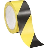 50 mm x 30 Metre Yer İşaretleme Bandı Sarı- Siyah - 1
