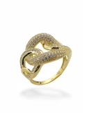 8 Ayar Altın Özel Tasarım Günlük Kullanışlı Yüzük 3,70 gr thumbnail 1