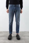 Erkek Açık Mavi Straight Fit Jean Pantolon - 6
