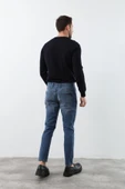 Erkek Açık Mavi Straight Fit Jean Pantolon - 5