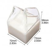 Rossel Premium Borosilikat Süt Kutusu Bardak KRD-3228 - 4