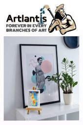 Mini Şövale 1 Adet Masaüstü Şövale Ahşap Üç Ayaklı Resim Şövalesi Ressam Sehpası Dekoratif Hobi Masa Üstü - 7