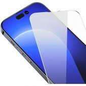 Baseus 0.3mm Crystal Shatter iPhone 14 Pro Full Tempered Ekran Koruyucu - 4