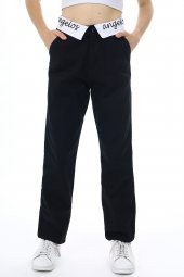 Kız Çocuk Bel İşlemeli Gabardin Pantolon 9-14 Yaş Lx253 - 1