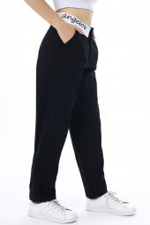 Kız Çocuk Bel İşlemeli Gabardin Pantolon 9-14 Yaş Lx253 - 5