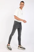 Erkek Antrasit Paçası Kesik Jean Pantolon thumbnail 4