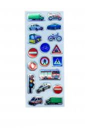 Sticker Kabartmalı Stiker Defter, Planlayıcı Etiket Trafik, Araba (cb418) 16x7 cm - 1