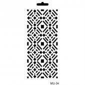 Cadence Mix Media Stencil 10x20 cm. MU-34 - 1