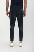 Erkek Skinny Fit  Destroy Lacivert - 8