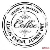 Cadence Home Decor Midi Stencil Boyama Şablonu 25x25 cm. HDM-49 - 1