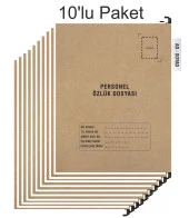 Personel Özlük Dosyası Tek Gözlü (Plastik Askılı 10 Adet) - 1
