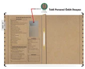 Personel Özlük Dosyası Tek Gözlü (Plastik Askılı 10 Adet) - 3