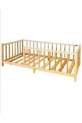 Hft Home Unisexs Montessori Bebek Ve Çocuk Karyolası  NÇY 70x130 - 2
