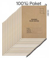 Personel Özlük Dosyası Tek Gözlü (Plastik Askılı 100 Adet) - 1