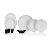 Schafer Adel Black Yemek Takımı 56 Parça-Siyah - 7