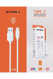 Syrox C109 Type-c 1m 3,0a 18w Quick Şarj Kablosu (ECO KUTU) - 1