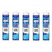 5 Adet Apel AS-50 Akrilik Mastik 500 Gr Beyaz - 1