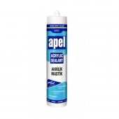 5 Adet Apel AS-50 Akrilik Mastik 500 Gr Beyaz - 2