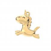 Chocli 18 Ayar Altın Kaplama Uçan Unicorn Kolye - 3