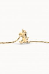 Chocli 18 Ayar Altın Kaplama Uçan Unicorn Kolye - 5